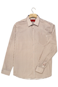 R F Scott: R. F. Scott - Fielding  Shirt - Khaki Check