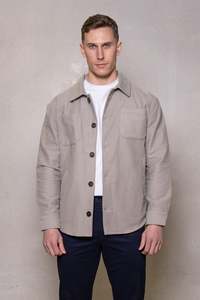 Jackets: Cutler & Co - Sergio Brushed Cotton Jacket - Oxide