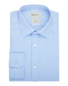 Brooksfield: Brooksfield - Shadow Diamond Shirt - Blue