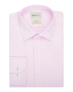 Brooksfield: Brooksfield - Textured Plain Shirt - Lilac