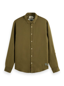 Scotch & Soda - Linen Shirt - Coral Reef / Algae