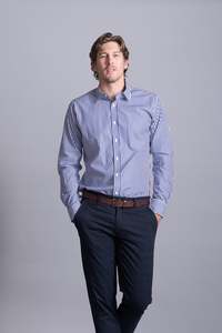 50 Shirts: Cutler & Co - Clint Shirt - Carbon Stripe
