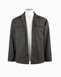Rembrandt: Rembrandt - Devonport Khaki Green Cotton Shirt Jacket