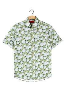 R.F. Scott - Fields Short Sleeved Shirt - Pear Tree