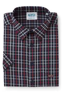 Aertex - Taunton Polo - Navy/Red Check or Blue/White Check