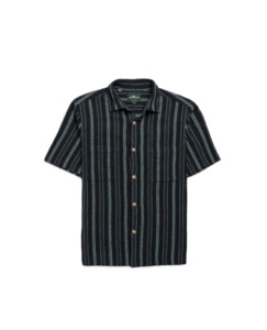Rodd & Gunn - Harley Short Sleeved Shirt - Navy Stripe