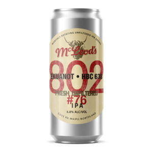802 Cans: 802#76 Unfiltered IPA
