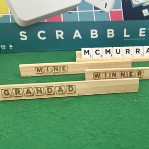 Products: Scrabble Tile Holder (customisable) - McMurray Games - Christchurch Board Game Rentals
