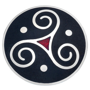 Products: Triscele Brooch Black