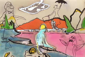 The Present Perfect Grant Beran: Bathers at Hatea (after Seurat & Mary Poppins)