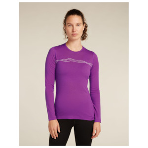 Icebreaker: Icebreaker 200 Oasis LS Crewe Mountain Pulse - Women's