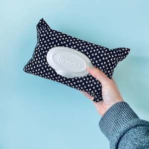 Hidette Wipes Cover: Hidette Wipes Cover - White Cross