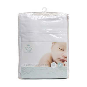 Cot Blankets: Flannelette Sheet Set - Cot Size