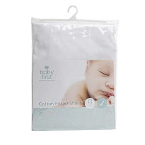 Cot Blankets: Cotton Fitted Sheet - Porta-Cot