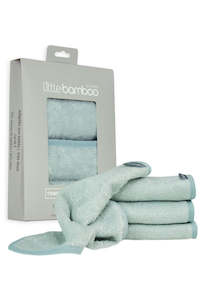 Wash Cloths: Whisper- Little Bamboo Towelling Washer 3pk