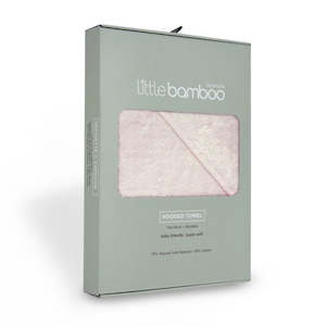 Towels: Little Bamboo - Hooded Towel - Pink