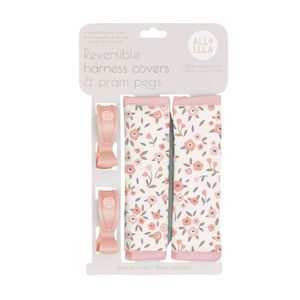 Stroller Accessories: Harness Covers & Pegs - Floral Bouquet