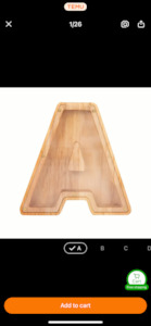Decor: Wooden Alphabet Money Box