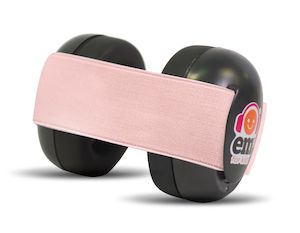 On The Go: EarMuffs - Black w Blush Band