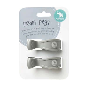 ALL4ELLA Pram Pegs Grey 2 PACK