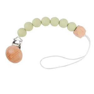 Stroller Accessories: Pacifier Clip Short - Lime