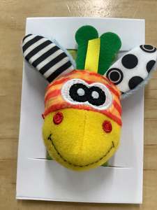 Wrist/Foot Rattle - Zebra Yellow