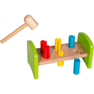 Wooden Toys: Rocking Pounding Bench - Classic World