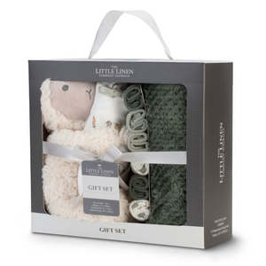 Little Linen Boxed Gift Set - Farmyard Lamb