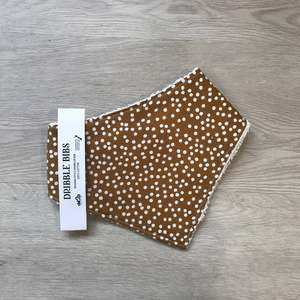 Dribble Bib - Mustard Dot