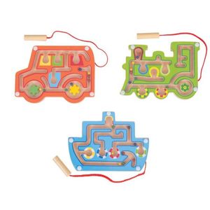 Puzzles: Wooden Magnetic Labyrinth