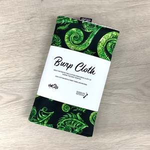 Burp Cloth: Burp Cloth - Māori Theme - Fern