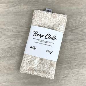 Burp Cloth: BURP CLOTH - Woodland Animals Neutral