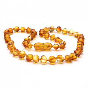 Wear: Amber Teething Necklace - Honey 32cm