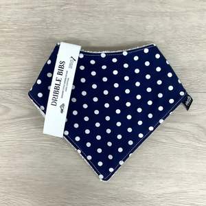 Bandana Bib | 3mo+ | Navy Spots
