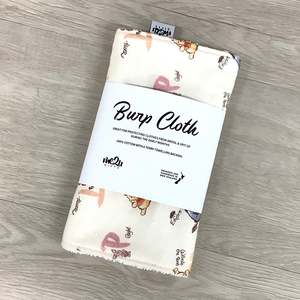 Burp Cloth: BURP CLOTH - Winnie the Pooh letters