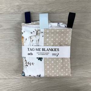 Tag-Me Blankie | 4 Patch | Giraffe, Lion, Rhino