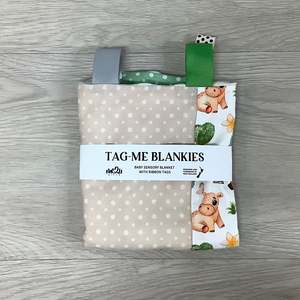 Tag-Me Blankie | 4 Patch | Light Jungle