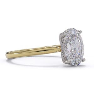 Rings: Classic Oval Halo Ring