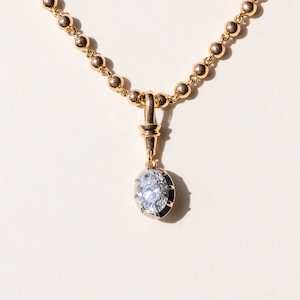 Diana Diamond Pendant Orb Chain