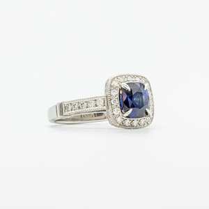 Bespoke Design Inspiration: Shyam Sapphire and Diamond Halo Ring