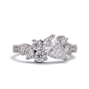 Wedding Rings: Gabrielle Cluster Diamond Ring