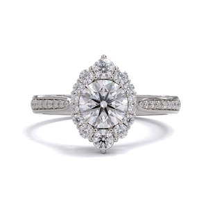 Wedding Rings: Octiva Round Brilliant Diamond Solitaire
