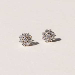 Earrings: Rose Diamond Stud Earrings