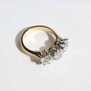 Round Diamond Trio Ring