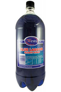 Slushy Syrups: West's 2lt Slushy Syrup - Blue Lagoon x 6