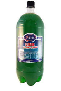 Slushy Syrups: Wests 2lt Slushy Syrup - Lime x 6