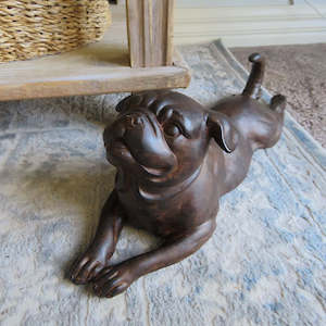 Home decor: Pug Dog Stretching