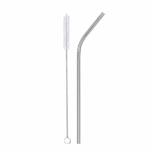 Bent Straw with Vegan Cleaning Brush Pack