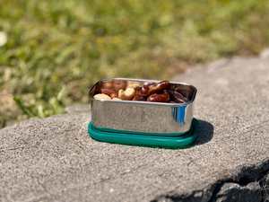 Snack Box And Accesories For Kids: Airtight Rectangular Small Snack Container | Stainless Steel | 150ml