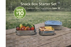 Best Sellers: Stainless Steel Snack Box Set – 3 Pack Save $10